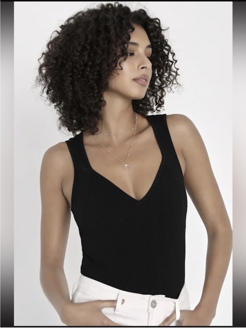 Lulus Feeling Effortless Black Ribbed Sleeveless
Bodysuit - Size S